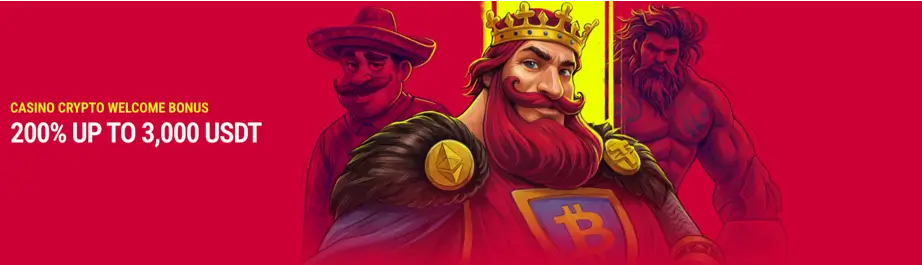 Crypto bonus promotion banner